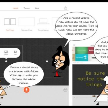 Making digital stories with Adobe Voice … Easy peasy.